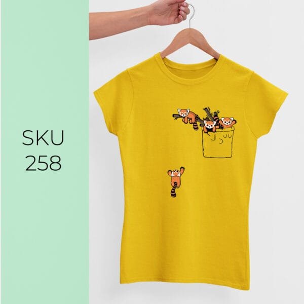 FOX IN POCKET PRINTED KIDS T SHIRTS - Image 7