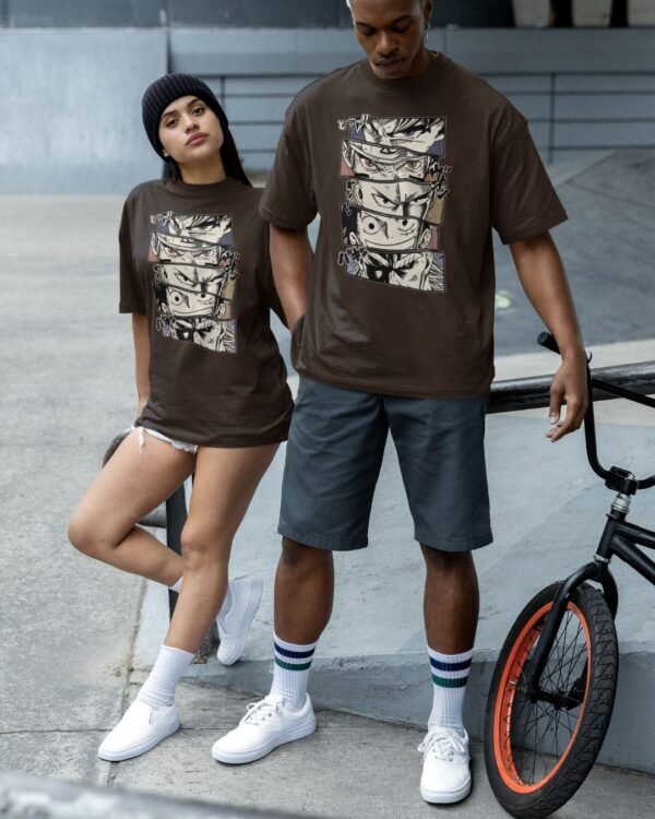 ANIME FACE PRINTED T SHIRT (220 GSM) UNISEX - Image 5