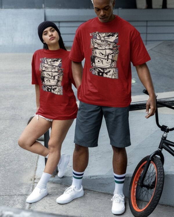 ANIME FACE PRINTED T SHIRT (220 GSM) UNISEX - Image 4