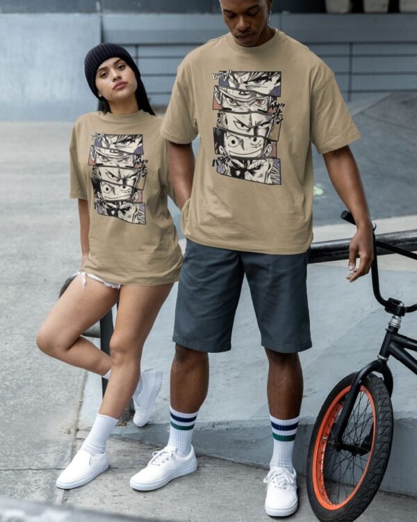 ANIME FACE PRINTED T SHIRT (220 GSM) UNISEX - Image 3