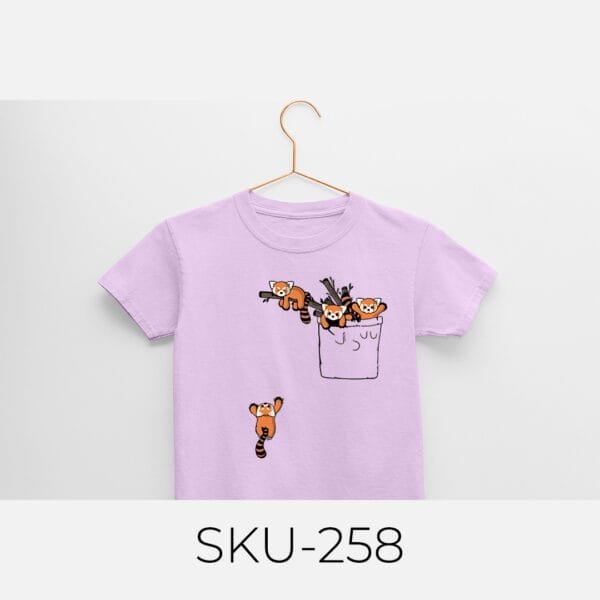 FOX IN POCKET PRINTED KIDS T SHIRTS - Image 18