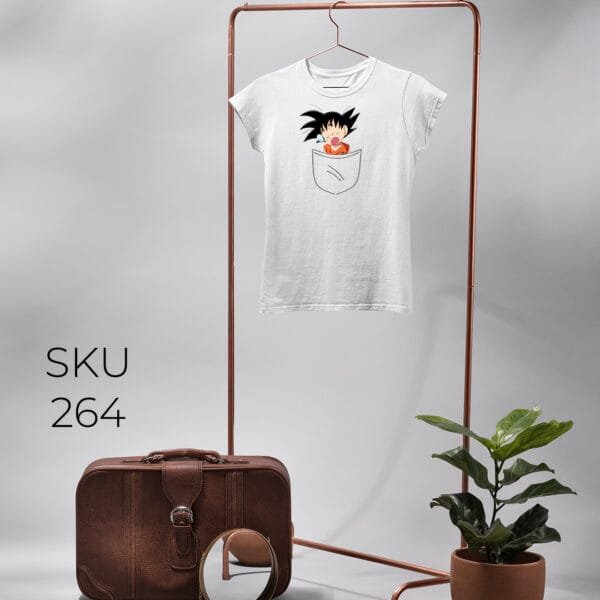GOKU IN POCKET PRINTED KIDS T SHIRTS - Image 12