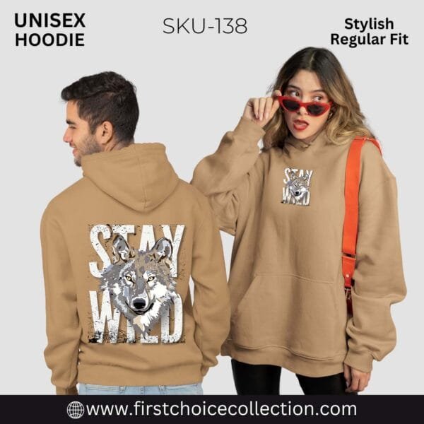 STAY WILD PRINTED HOODIES UNISEX - Image 9