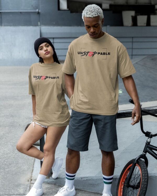 UNSTOPPABLE PRINTED T SHIRT (220 GSM) UNISEX - Image 5