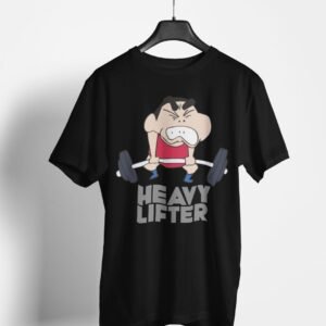 SHINCHAN HEAVY LIFTER PRINTED T SHIRT (220 GSM) UNISEX