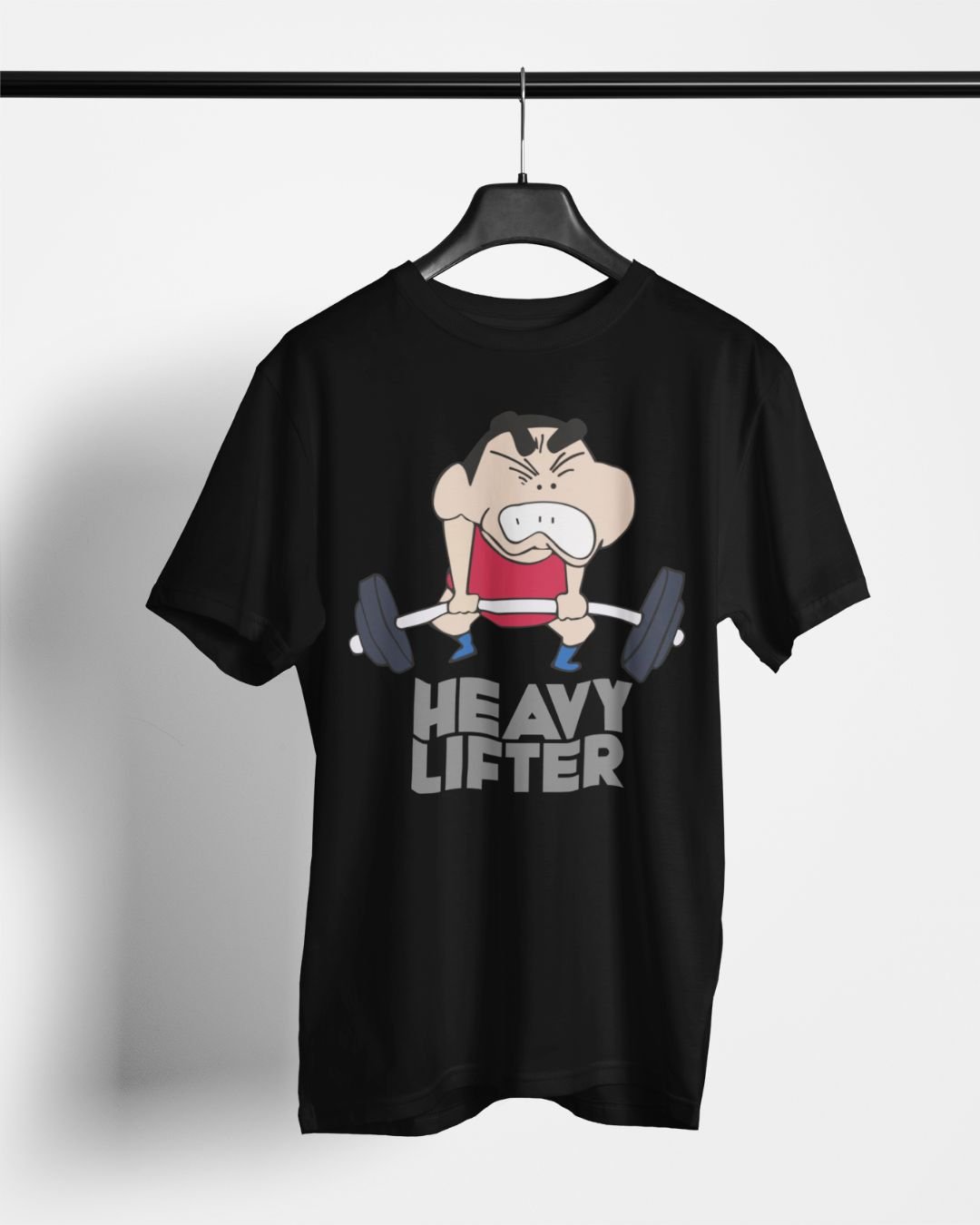 SHINCHAN HEAVY LIFTER PRINTED T SHIRT (220 GSM) UNISEX
