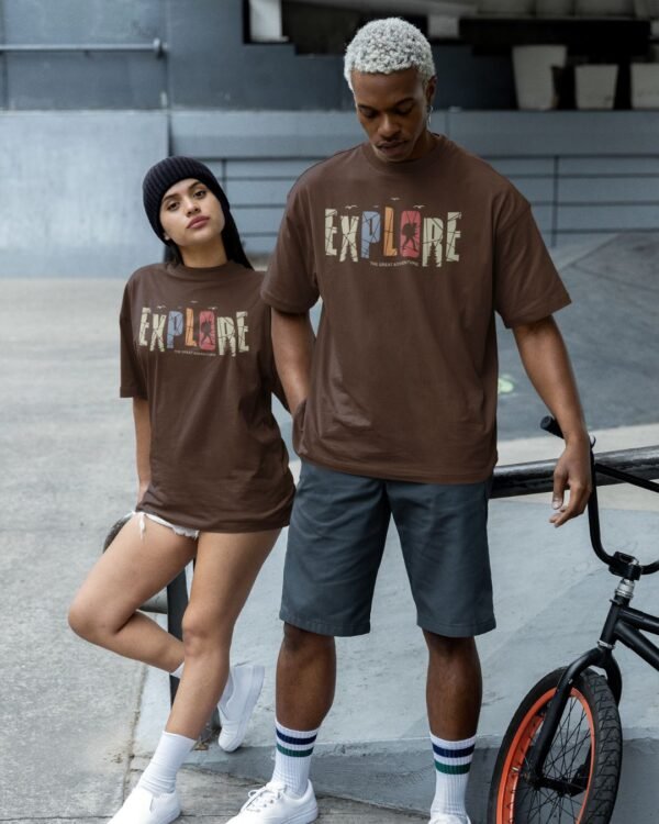 EXPLORE PRINTED T SHIRT (220 GSM) UNISEX - Image 2