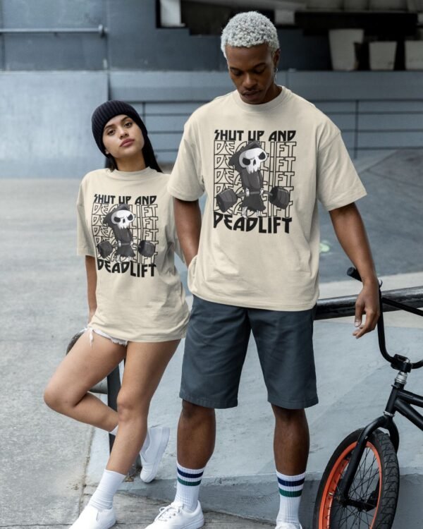 DEADLIFT PRINTED GYM T SHIRT (220 GSM) UNISEX - Image 2