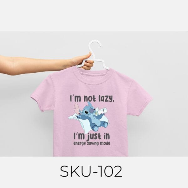 I'M NOT LAZY PRINTED KIDS T SHIRTS - Image 22