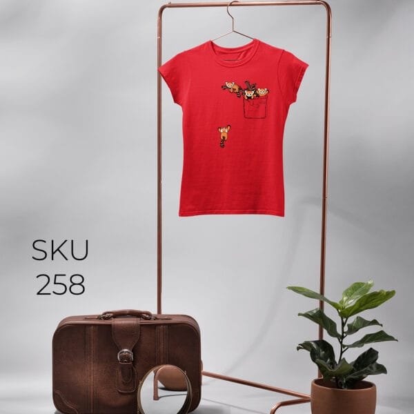 FOX IN POCKET PRINTED KIDS T SHIRTS - Image 10
