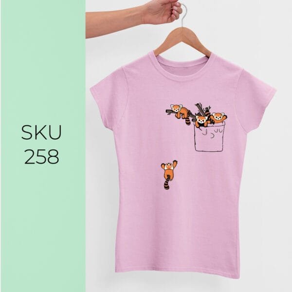 FOX IN POCKET PRINTED KIDS T SHIRTS - Image 5