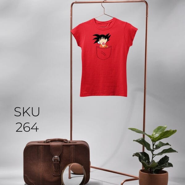 GOKU IN POCKET PRINTED KIDS T SHIRTS - Image 10