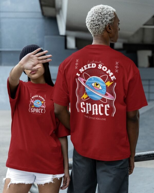 I NEED MORE SPACE PRINTED T SHIRT (220 GSM) UNISEX - Image 3