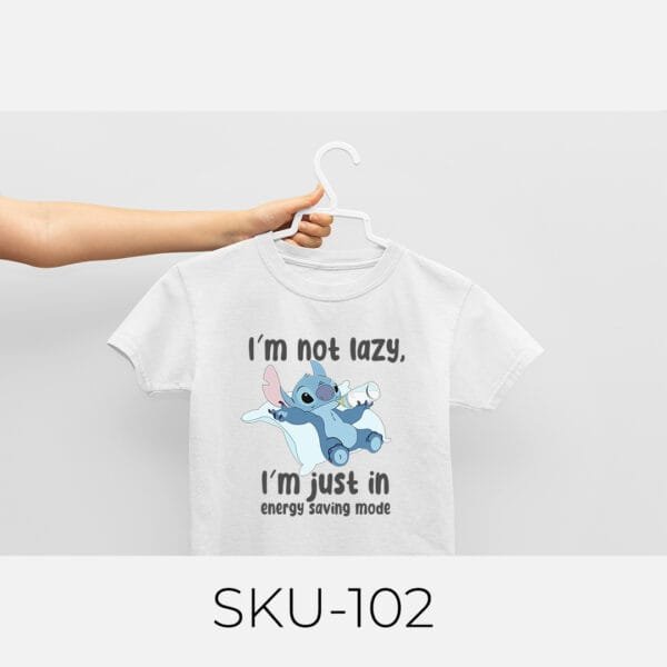 I'M NOT LAZY PRINTED KIDS T SHIRTS - Image 21