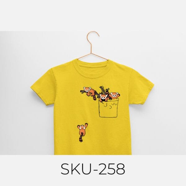 FOX IN POCKET PRINTED KIDS T SHIRTS - Image 15
