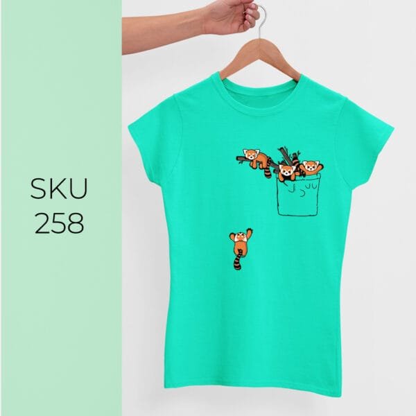FOX IN POCKET PRINTED KIDS T SHIRTS - Image 4