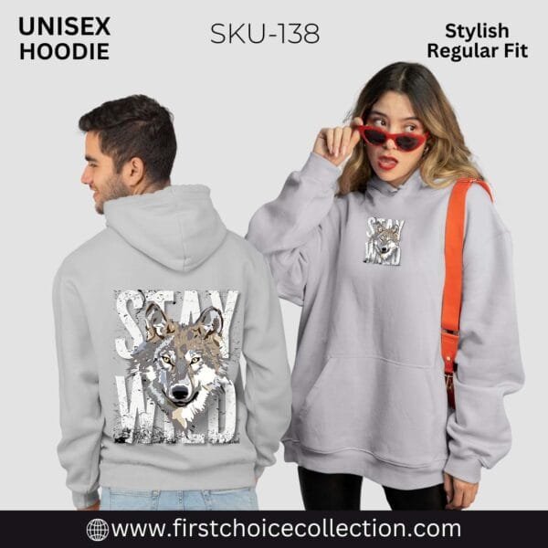 STAY WILD PRINTED HOODIES UNISEX - Image 6