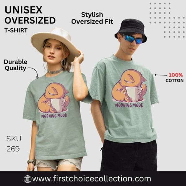 MORNING MOOD PRINTED T SHIRT (220 GSM) UNISEX - Image 2