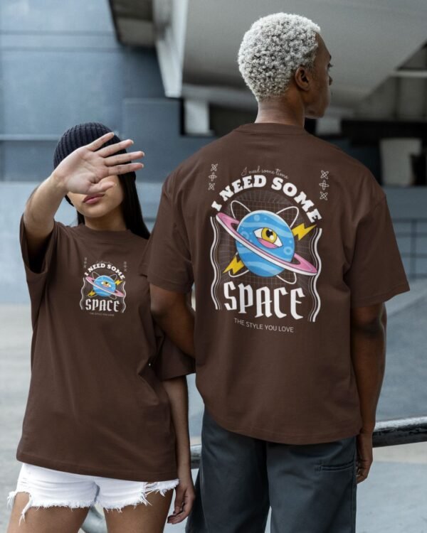 I NEED MORE SPACE PRINTED T SHIRT (220 GSM) UNISEX - Image 4