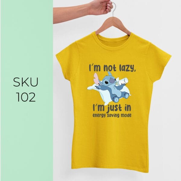 I'M NOT LAZY PRINTED KIDS T SHIRTS - Image 3