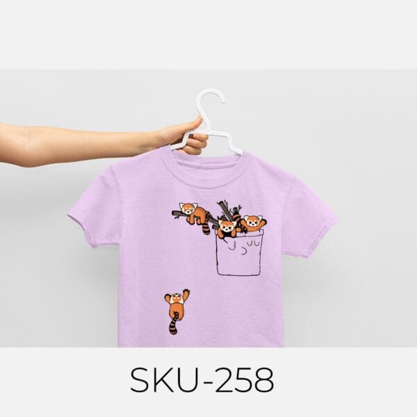 FOX IN POCKET PRINTED KIDS T SHIRTS - Image 20