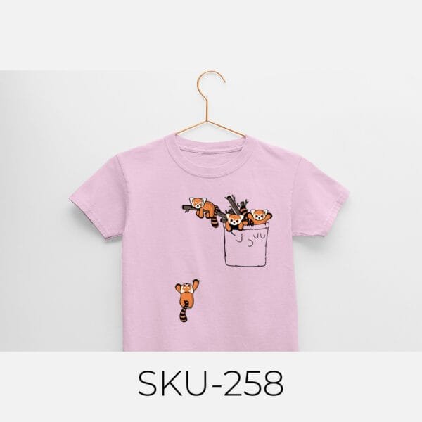 FOX IN POCKET PRINTED KIDS T SHIRTS - Image 14