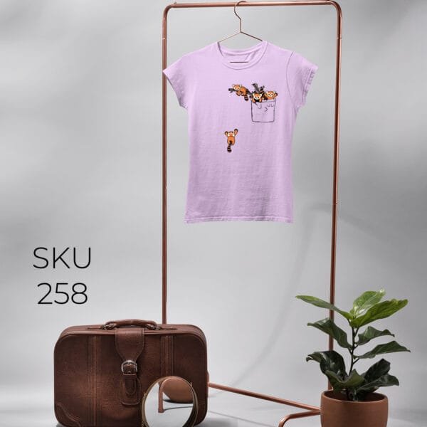 FOX IN POCKET PRINTED KIDS T SHIRTS - Image 8