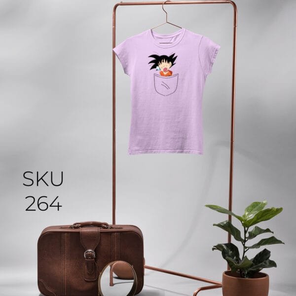 GOKU IN POCKET PRINTED KIDS T SHIRTS - Image 8