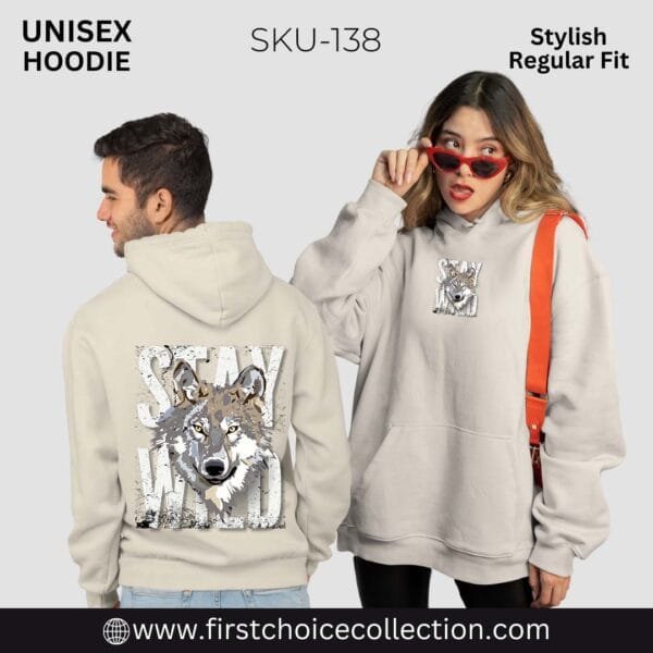 STAY WILD PRINTED HOODIES UNISEX - Image 4