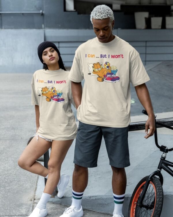 I CAN BUT I WON'T PRINTED T SHIRT (220 GSM) UNISEX - Image 3