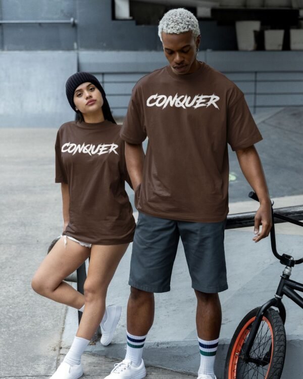 CONQUER PRINTED T SHIRT (220 GSM) UNISEX - Image 2