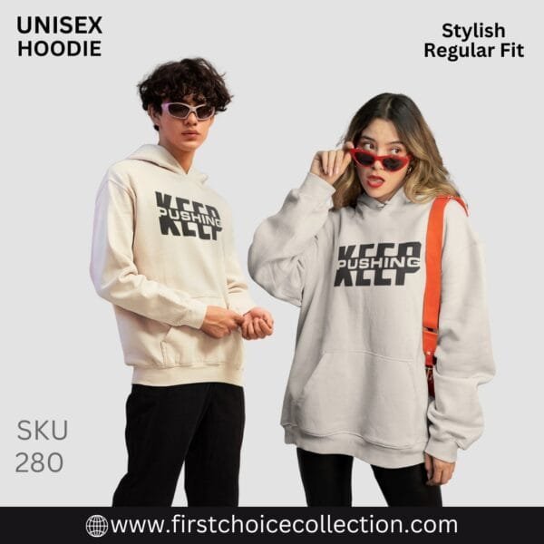 KEEP PUSHING PRINTED HOODIES UNISEX - Image 4