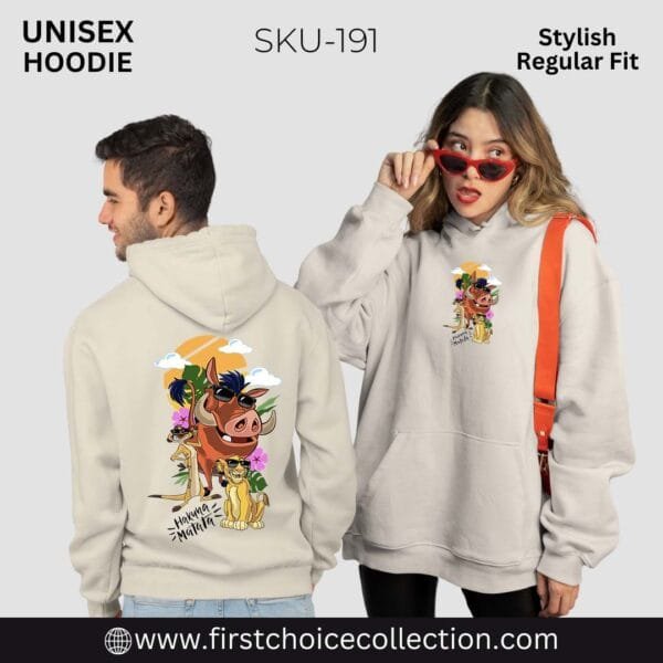 HAKUNA MATATA PRINTED HOODIES UNISEX - Image 3