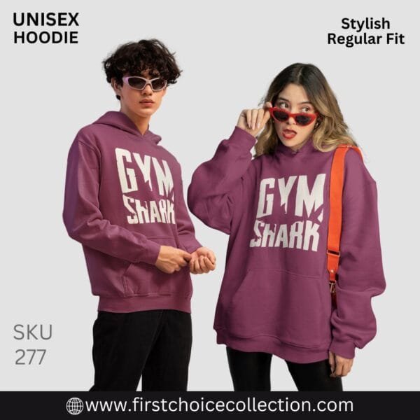GYM SHARK PRINTED HOODIES UNISEX - Image 3