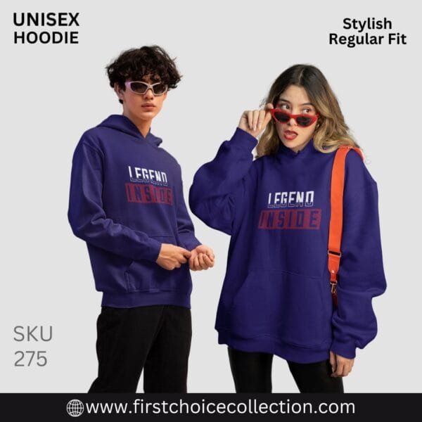 LEGEND INSIDE PRINTED HOODIES UNISEX - Image 3
