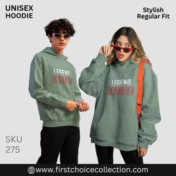 LEGEND INSIDE PRINTED HOODIES UNISEX - Image 5