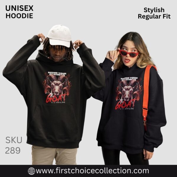 THE GOAT PRINTED HOODIES UNISEX - Image 2