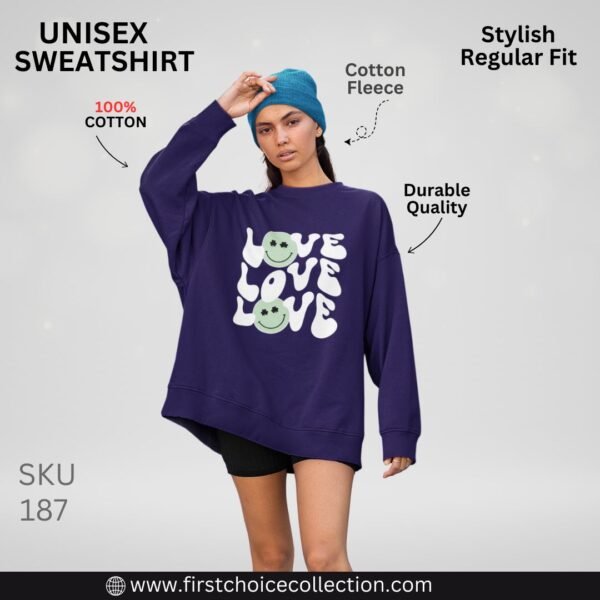 LOVE PRINTED SWEATSHIRT WOMEN'S - Image 3
