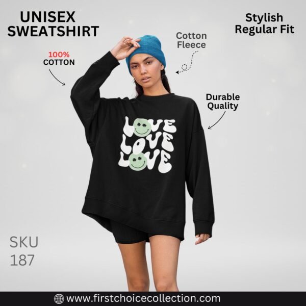 LOVE PRINTED SWEATSHIRT WOMEN'S - Image 2