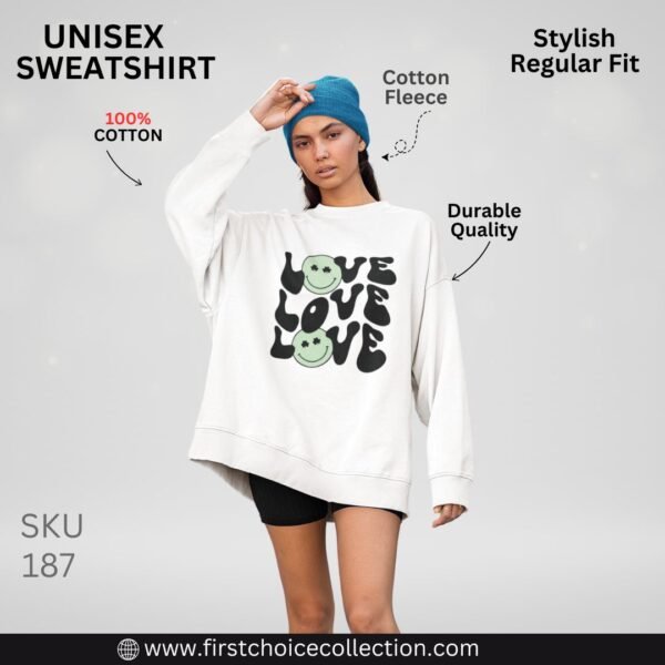 LOVE PRINTED SWEATSHIRT WOMEN'S - Image 4
