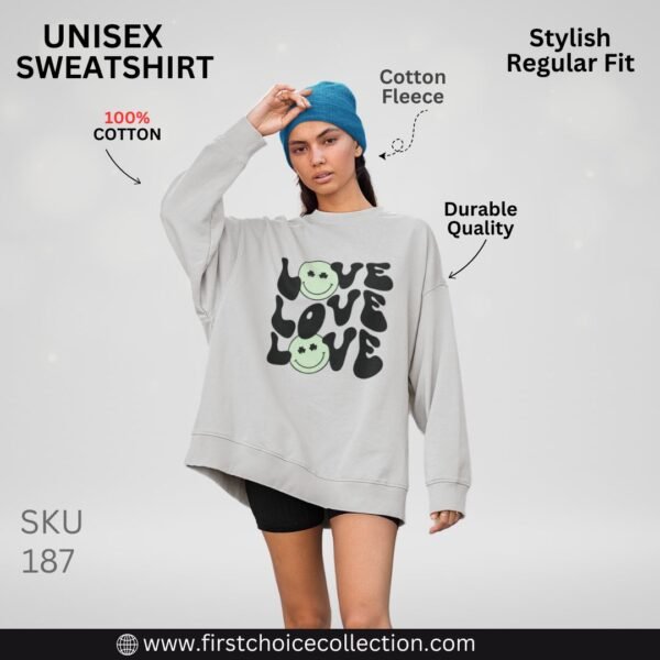 LOVE PRINTED SWEATSHIRT WOMEN'S - Image 5