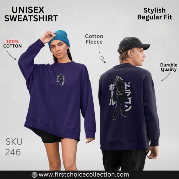 VEGETA PRINTED SWEATSHIRT UNISEX - Image 3