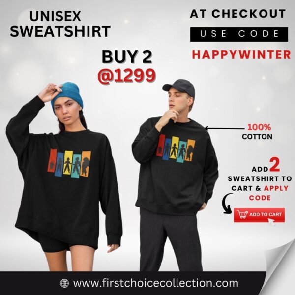 ANIME PRINTED SWEATSHIRT UNISEX - Image 2