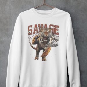 SAVAGE TIGER PRINTED SWEATSHIRT UNISEX