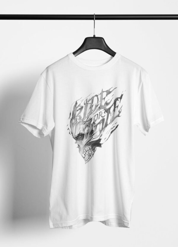 RIDE OR DIE PRINTED T SHIRT (220 GSM) UNISEX