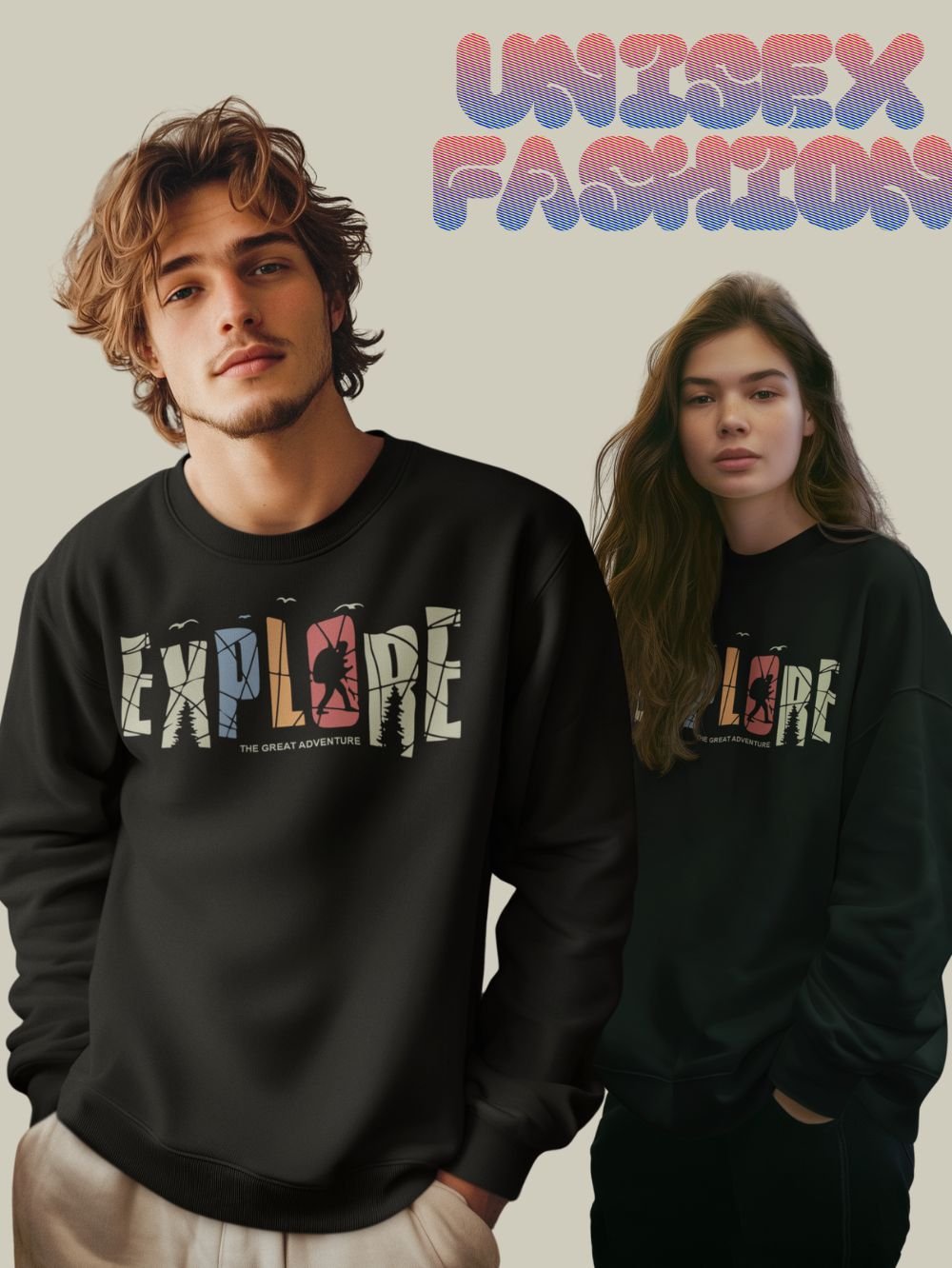 EXPLORE PRINTED SWEATSHIRT UNISEX - Image 2