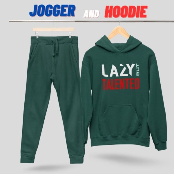 LAZY BUT TALENTED PRINTED HOODIE WITH JOGGERS UNISEX
