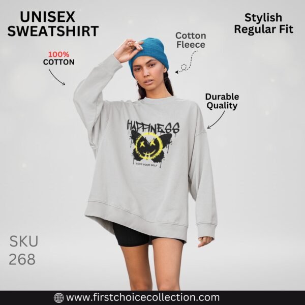 HAPPINESS PRINTED SWEATSHIRT WOMEN'S - Image 2