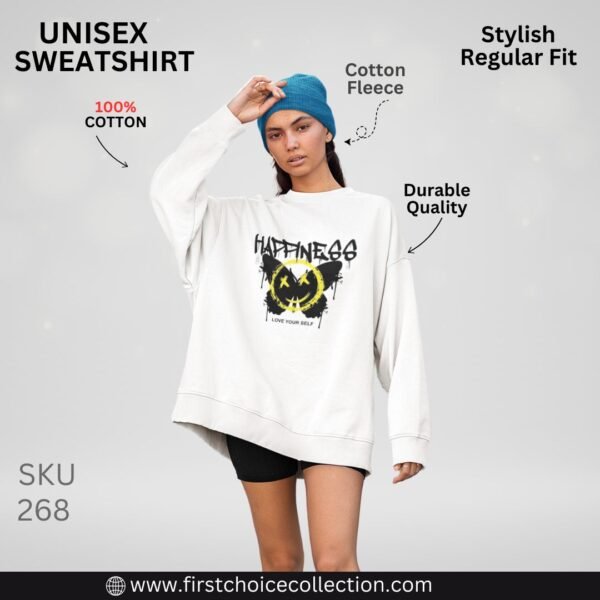 HAPPINESS PRINTED SWEATSHIRT WOMEN'S - Image 3