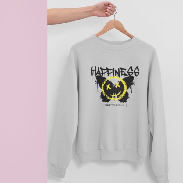 HAPPINESS PRINTED SWEATSHIRT WOMEN'S